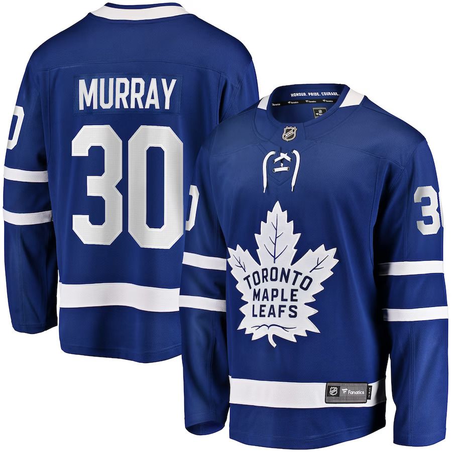 Men Toronto Maple Leafs 30 Matt Murray Fanatics Branded Blue Home Breakaway Player NHL Jersey